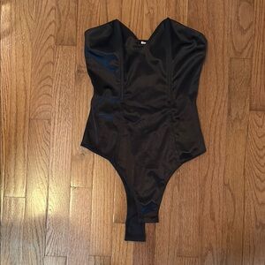 Princess Polly Black Strapless Bodysuit